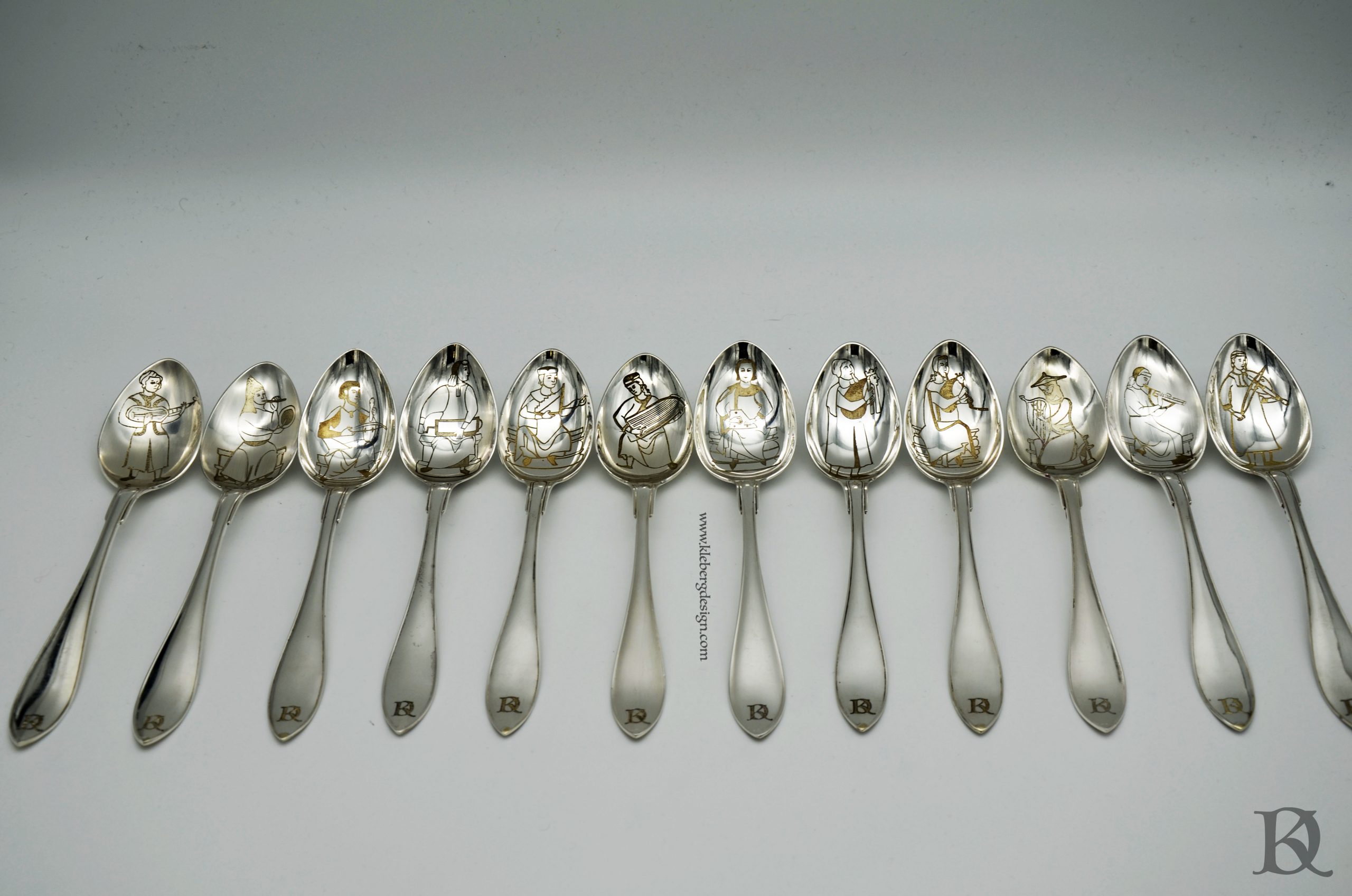 12 spoon designs - Cantigas de Santa Maria